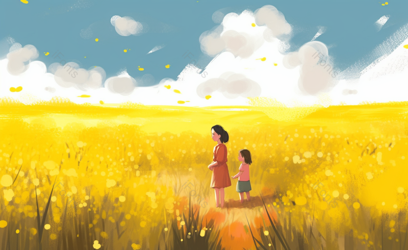 温馨画面天空插画母亲节背景图,插画/手绘图,插画/手绘图库,插画/手绘图下载,插画/手绘